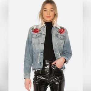 Rails Ramsey Embroidered Denim Jacket Size